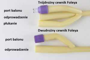 Trojdrożny i dwudrożny cewnik foleya - porównanie